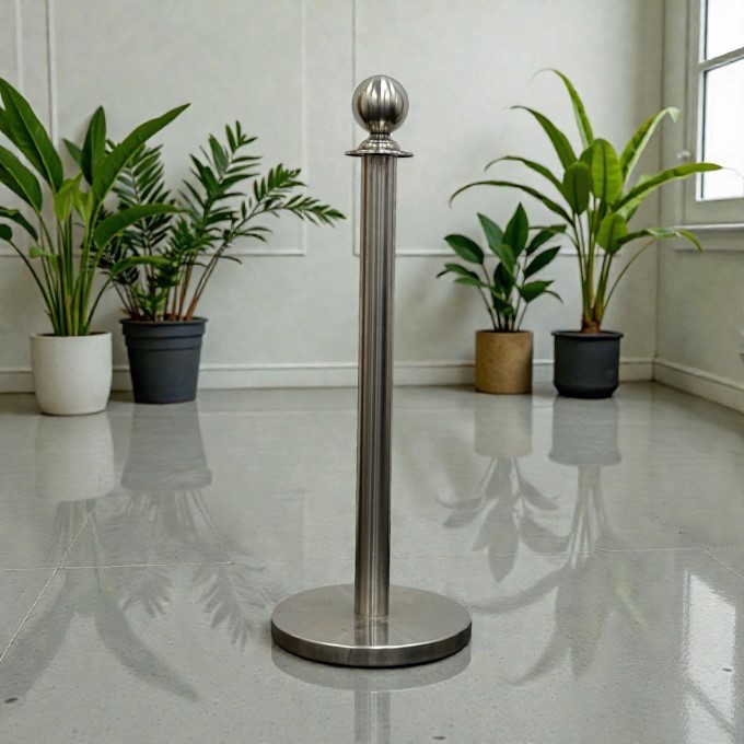Silver Barrier Posts - BE Furniture Sales