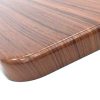 Wood effect square table tops