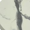 Romeo White Marble Effect Round Table Tops