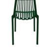 XH-8088CG 5 Green Plastic Stacking Chairs