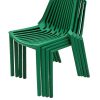 XH-8088CG 8 Green Plastic Stacking Chairs