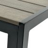 80cm Square Brown Bistro Table