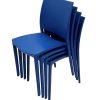 Blue Plastic Stacking Chairs