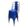 Blue Tolix Style Chairs