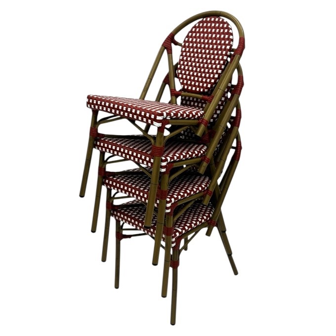 Red Paris Bistro Chairs