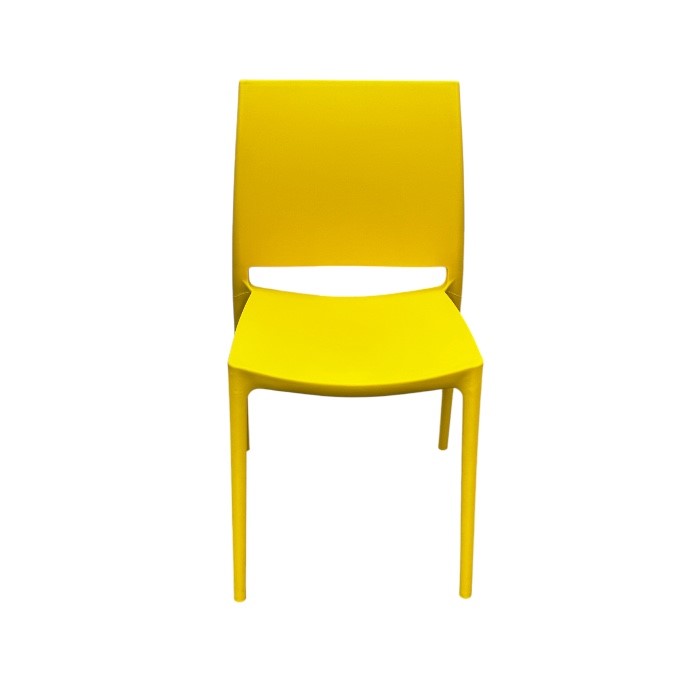 Yellow Plastic Stacking Chairs