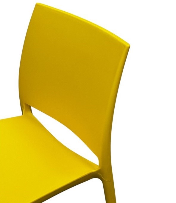 Yellow Plastic Stacking Chairs