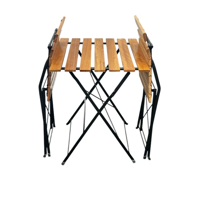 Folding Wooden Garden Bistro Set
