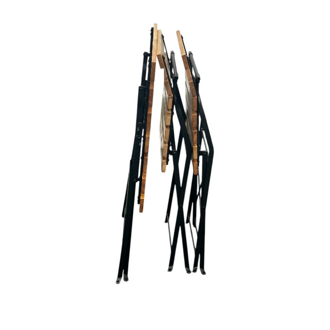 Folding Wooden Garden Bistro Set