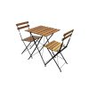 Folding Wooden Garden Bistro Set