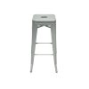Grey Metal Tolix Bar Stools