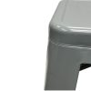 Grey Metal Tolix Bar Stools