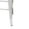 Grey Metal Tolix Bar Stools