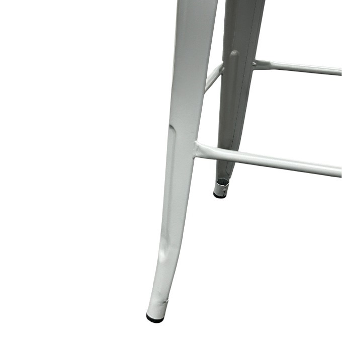 Grey Metal Tolix Bar Stools