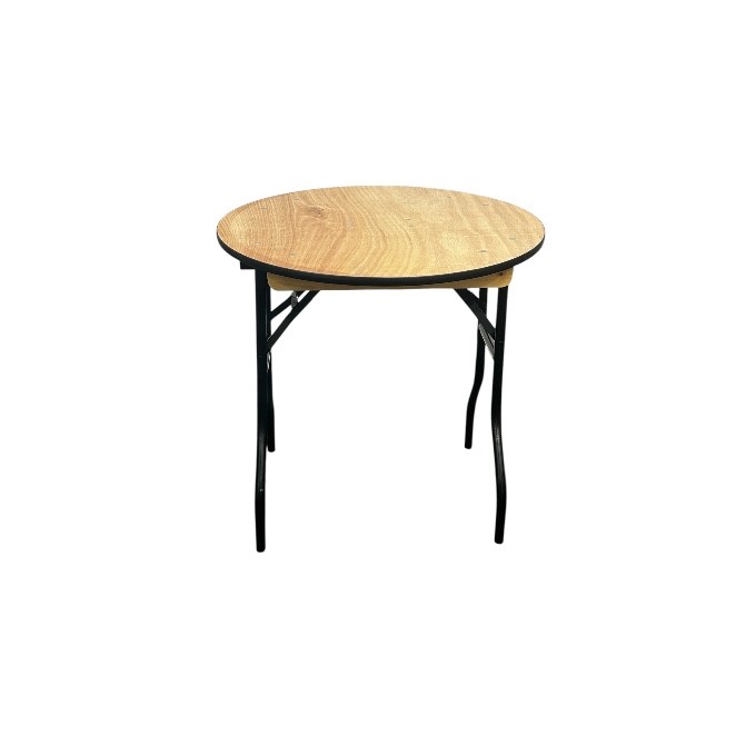 2ft6 Varnished Round Table
