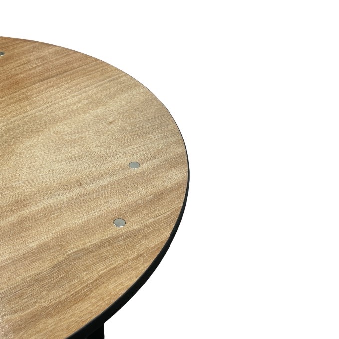 2ft6 Varnished Round Table