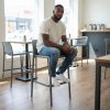 Grey Stacking Bar Stools