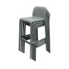 Grey Stacking Bar Stools