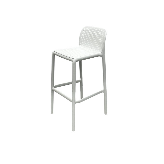 White Stacking Bar Stools