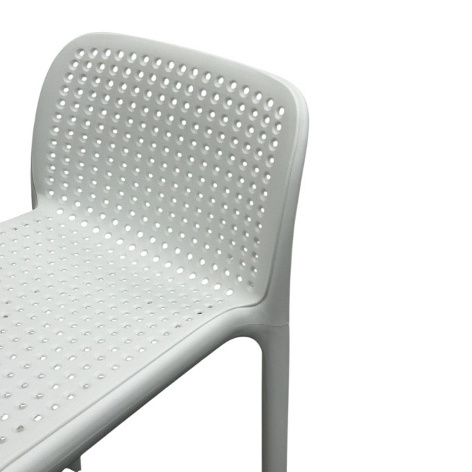 White Stacking Bar Stools