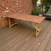 Wooden Rustic Trestle Table - BE Furniture Sales