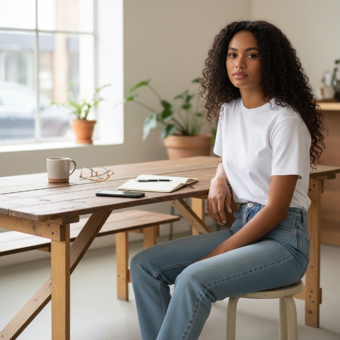 Wooden Rustic Trestle Table