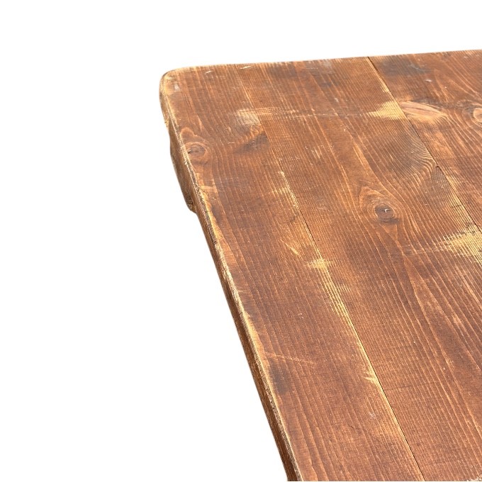 Wooden Rustic Trestle Table