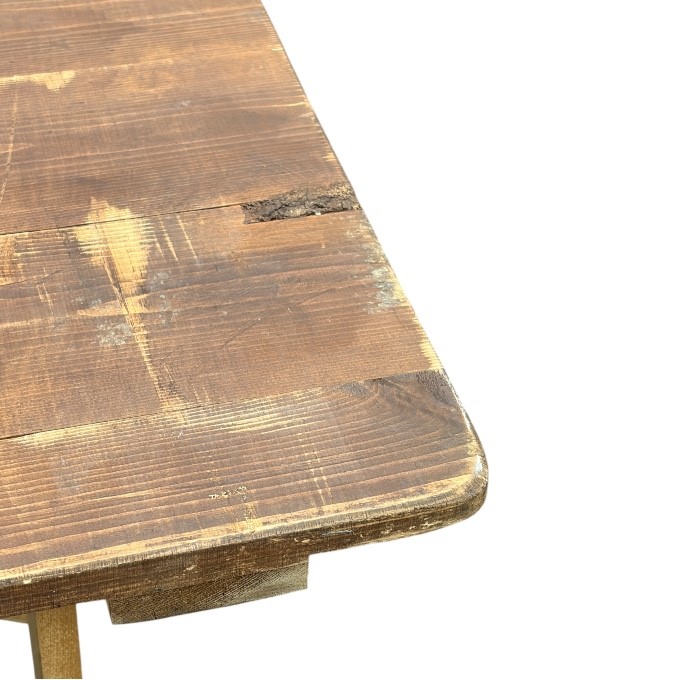 Wooden Rustic Trestle Table