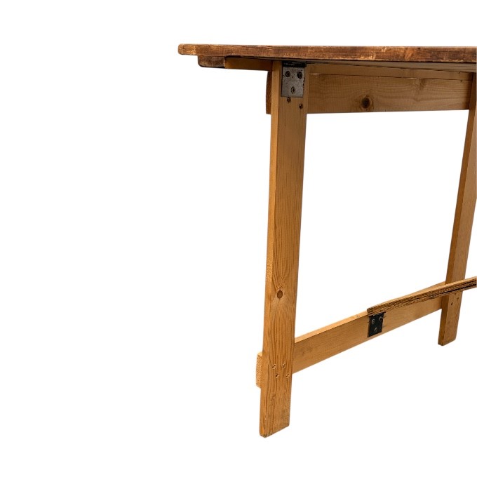 Wooden Rustic Trestle Table