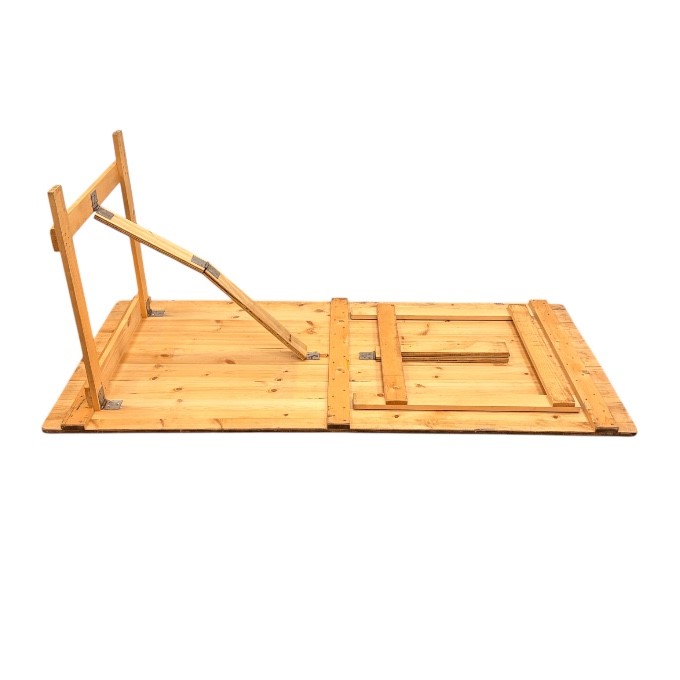 Wooden Rustic Trestle Table