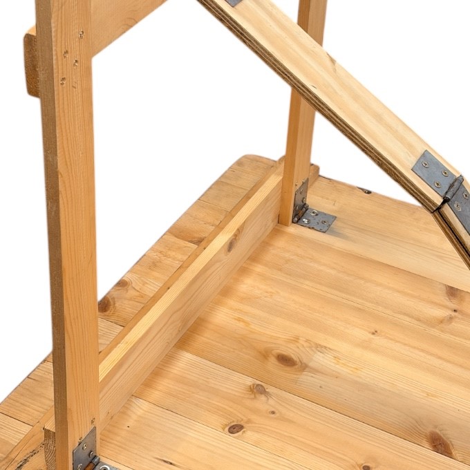 Wooden Rustic Trestle Table