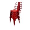 Red Metal Tolix Chairs