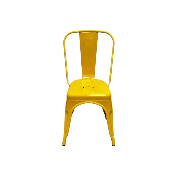 Yellow Metal Tolix Chairs