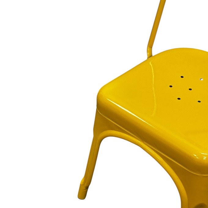 Yellow Metal Tolix Chairs