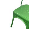 Green Metal Tolix Chairs