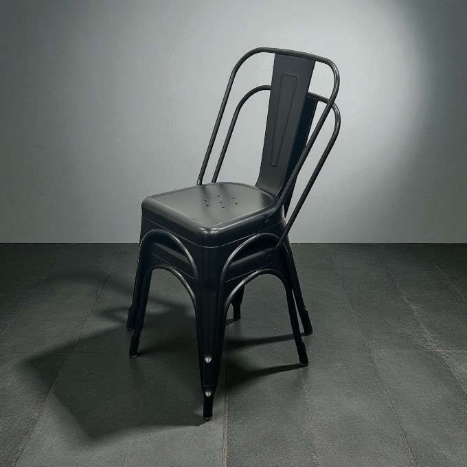 Matt Black Tolix Chairs