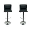 Black Leather High Stools Black Leather High Stools