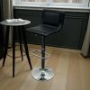 Black Leather High Stools Black Leather High Stools - BE Furniture Sales