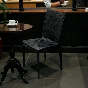 Black Rattan Garden Chairs - BE Furniture Sales