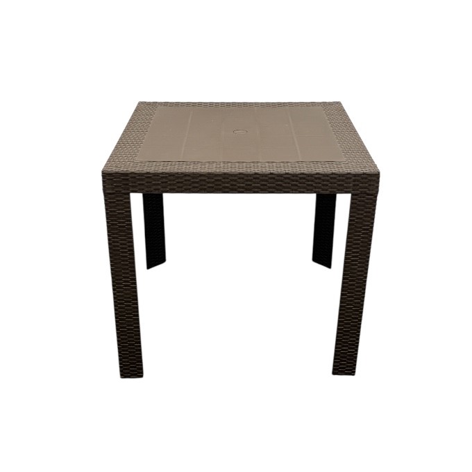 Brown Wicker Garden Table