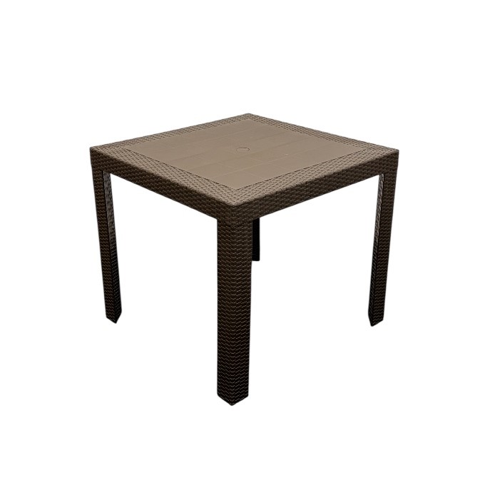 Brown Wicker Garden Table