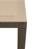 Brown Wicker Garden Table