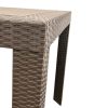 Brown Wicker Garden Table