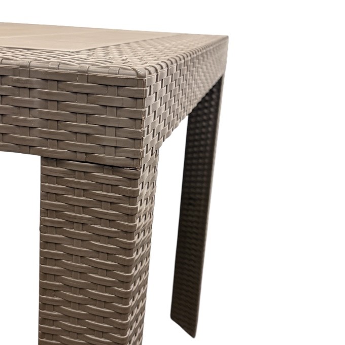 Brown Wicker Garden Table