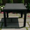 Black Rattan Garden Table