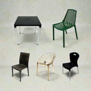 Plastic Cafe Chairs & Tables